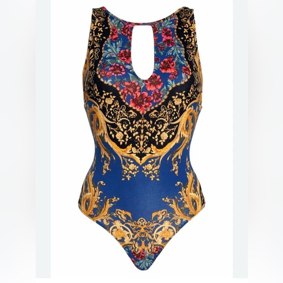 Intimately Free People Women's Baroque Floral Thong Bodysuit xs - Picture 5 of 16